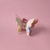 Double Layered Butterfly Hair Clips,Cellulose Acetate Hair Clips,Small Claw Clips for Girl,Hair Accessories,Pink view 4