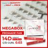 THE LASH SUPPLY 450 Fans, 14D Volume Promade Fan Mega Box, C/D Curl, Length 9-20mm, 0.03 Thickness, Natural and Long-lasting Curl, Promade Eyelash Extension Fans view 2