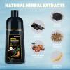 BOJICA Black Hair Dye 3 in 1 Shampoo for Gray Hair, Herbal Ingredients for Women&Men, Dye in Minutes/Semi-Permanent/(17.6 FL OZ) view 3