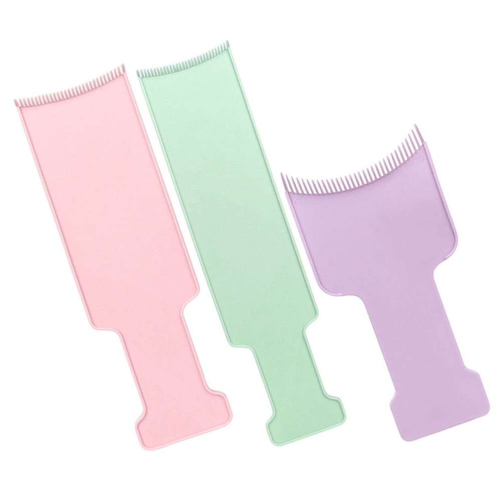 Uonlytech 3pcs Hair Coloring Tool Portable Highlighting Board and Dye Comb for Salon Use Includes and for Easy Hair Dyeing