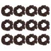 Cotton Hair Scrunchies Single Jersey Solid Color Ponytail Holders Elastic Hair Ties for Women Accessories (Coffee) view 1