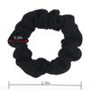 Cotton Hair Scrunchies Single Jersey Solid Color Ponytail Holders Elastic Hair Ties for Women Accessories (Coffee) view 2