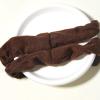 Cotton Hair Scrunchies Single Jersey Solid Color Ponytail Holders Elastic Hair Ties for Women Accessories (Coffee) view 4