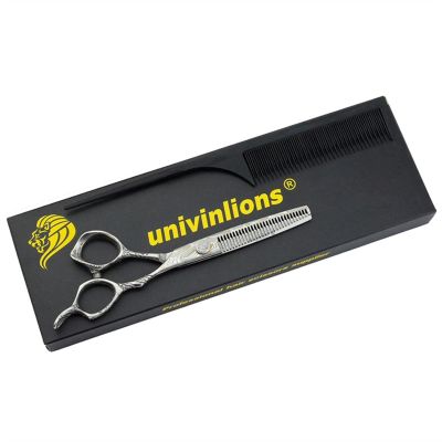 6" Damascus Hair Scissors Hairdressing Scissors Barber Salon Styling Scisors Professional Japanese Haircut Shears Thinning Scissor Cutting Scissor (Color : Thinning Scissor)