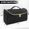 FRMARCH Travel Storage Bag Compatible with Dyson Airwrap Styler, Portable Travel Organizer with Clips for Airwrap Hair Styler Case and Attachments, Cosmetic Travel Cases with Hanging Hook, Black view 2