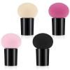 Sibba 4 PCS Makeup Eggs Sponge Cosmetic Blender Foundation Blending Make Up Concealer Applicator Cosmetic Face Eye Brush Set With Mini Handle Loose Powder Coverage Flat End Head Holder Kit view 1