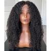 YOUNG BEAUTY Curly Human Hair wigs HD Lace Full Lace Wigs Brazilian Virgin Hair Kinky Curly Full Lace Human Hair Wigs for Black Women with Baby Hair Preplucked 16inch 150Density view 1