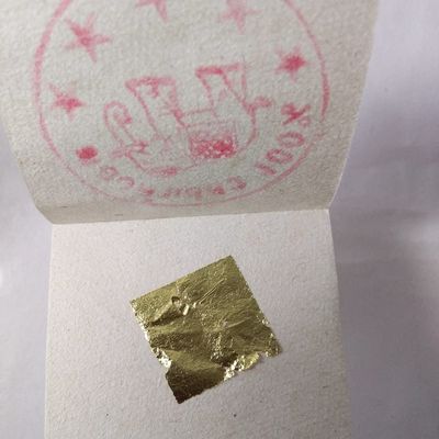 24K PURE EDIBLE GOLD REAL GENUINE LEAF SHEET GILDING CRAFT MASK SPA, LEAF ANTI WRINKLE FACIAL SPA MASK lifts firms-Mom Dad Parent Gift (pack of 100 sheets)