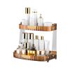 Ergocar Retro Series Multi-Function Make Up Case Dustproof Cosmetic Storage Box,Cosmetics Skin Care Products Perfume Organizer Bathroom Desktop,Portable Skincare Organizers - orange view 1