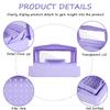 Gusnilo Nail Tool Sterilizer Box Disinfectant Jar Plastic Disinfectant Container Suitable for Nail Tools Hair Salons Beauty Centers and Manicure and Nail Equipment(Purple) view 3