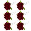 Mobestech 6pcs Hairpins Flower Hair Forks for Brides Elegant Hair Accessories for Weddings Parties and Everyday Wear and Gorgeous Design view 1