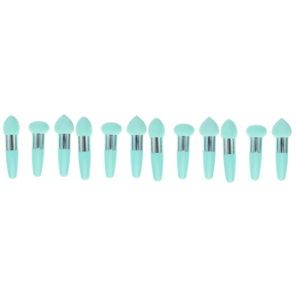 minkissy 12pcs Makeup Puff Cosmetic Applicators for Foundation Application Portable Travel Makeup Pens Easy to Use for Daily and
