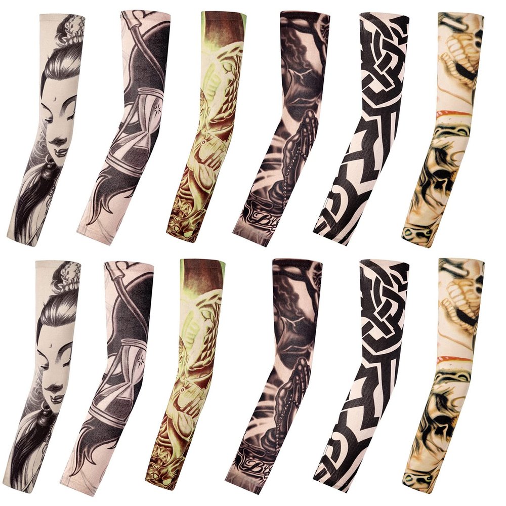 Amor est vitae essentia Tattoo Compression Sleeve, Arm Sleeves Tattoo Covers, Temporary Tattoo Sleeves, Sunscreen UV Protection for Men and Women