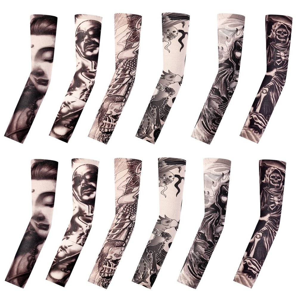 Amor est vitae essentia Tattoo Compression Sleeve, Arm Sleeves Tattoo Covers, Temporary Tattoo Sleeves, Sunscreen UV Protection for Men and Women