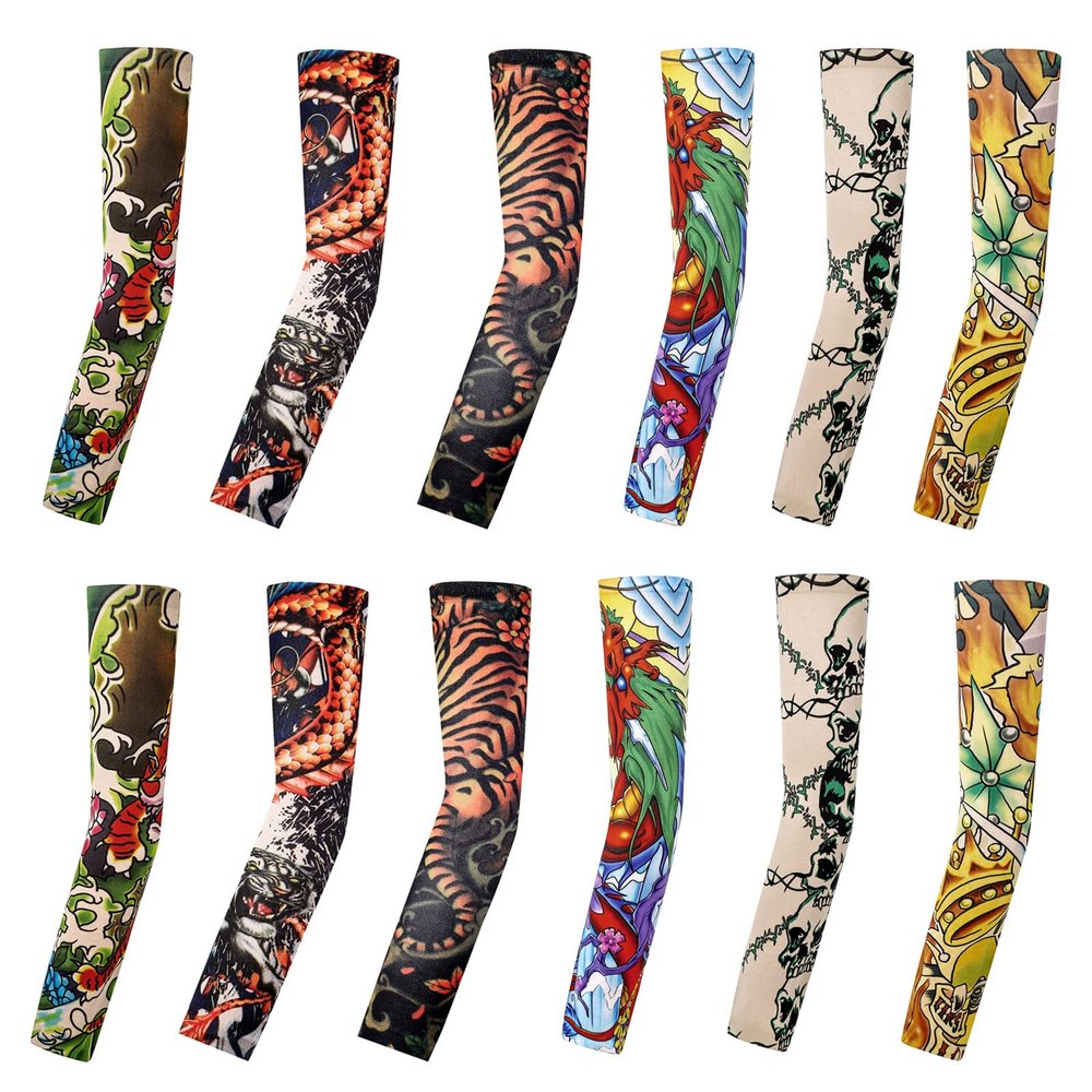 Amor est vitae essentia Tattoo Compression Sleeve, Arm Sleeves Tattoo Covers, Temporary Tattoo Sleeves, Sunscreen UV Protection for Men and Women
