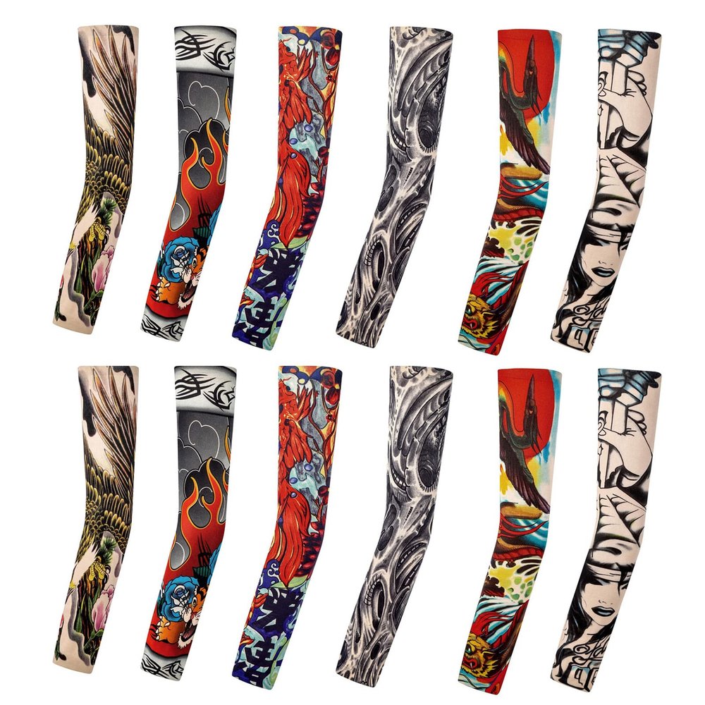 Amor est vitae essentia Tattoo Compression Sleeve, Arm Sleeves Tattoo Covers, Temporary Tattoo Sleeves, Sunscreen UV Protection for Men and Women