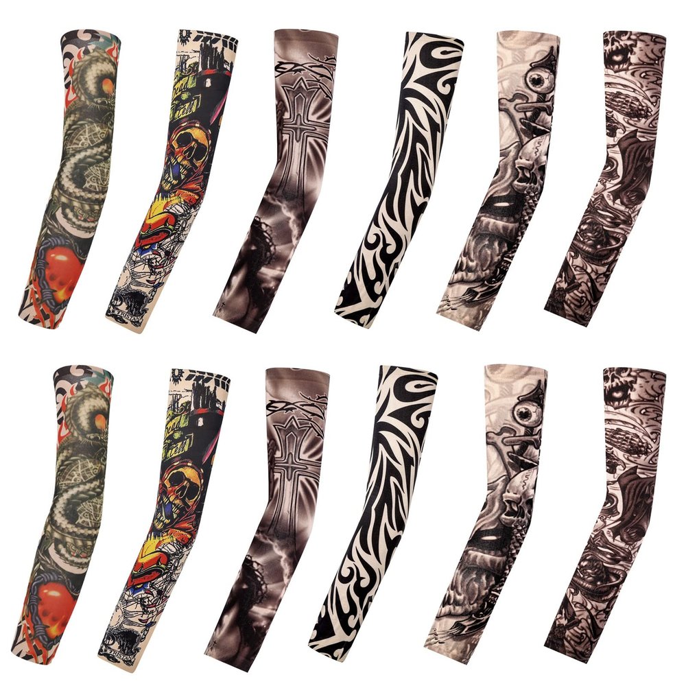 Amor est vitae essentia Tattoo Compression Sleeve, Arm Sleeves Tattoo Covers, Temporary Tattoo Sleeves, Sunscreen UV Protection for Men and Women