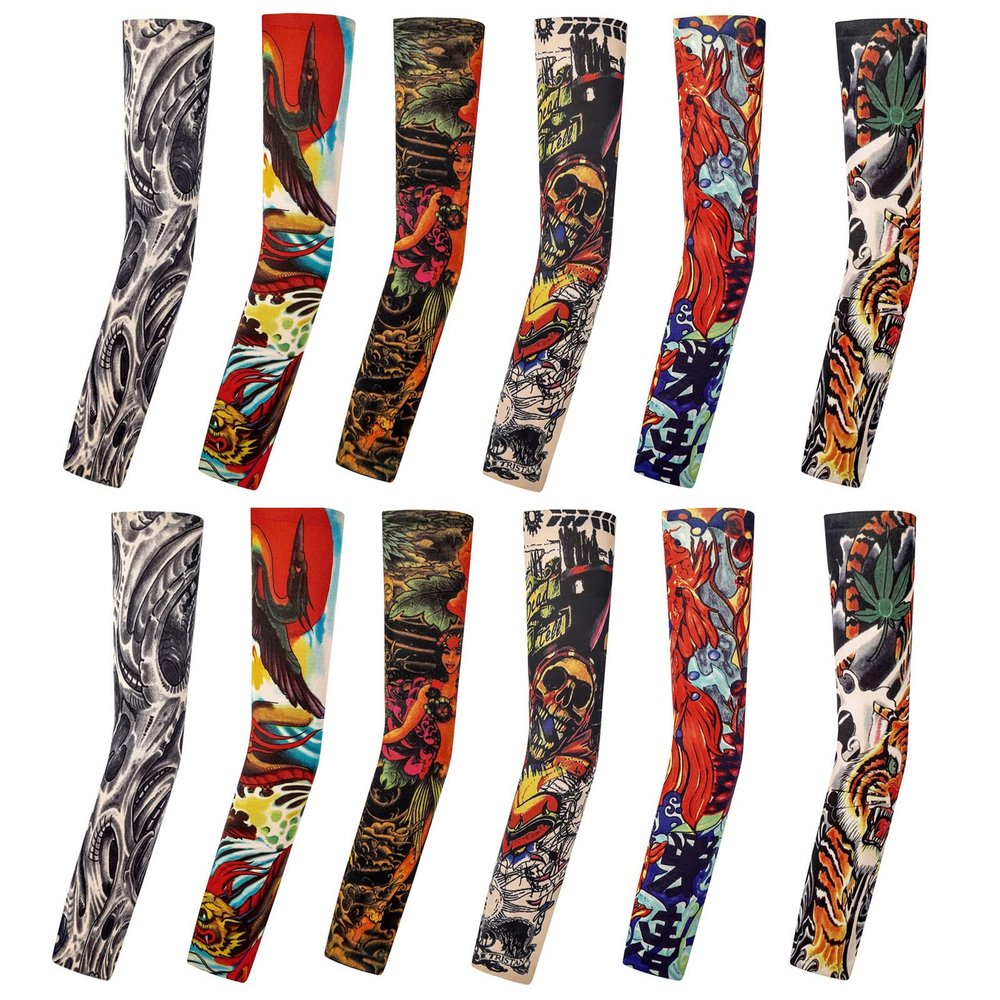 Amor est vitae essentia Tattoo Compression Sleeve, Arm Sleeves Tattoo Covers, Temporary Tattoo Sleeves, Sunscreen UV Protection for Men and Women