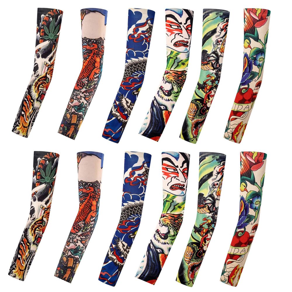 Amor est vitae essentia Tattoo Compression Sleeve, Arm Sleeves Tattoo Covers, Temporary Tattoo Sleeves, Sunscreen UV Protection for Men and Women