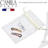Camila Paris Combo French Twist Stick Hair Fork, 4 Small Wavy U Shaped Hair Pin Clip for Spiral Updo Bun, Tortoise Shell and Clear, Fashion Flexible Styling Hair Accessories for Women, Made in France view 3