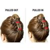 Camila Paris CP3285-2 French Twist Stick Hair Fork, 2 Large 5 Inch Wavy U Shaped Hair Pin Clip for Spiral Updo and Bun, Black, Fashion Flexible Styling Hair Accessories for Women, Made in France view 2