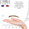Camila Paris AD823 French Twist Stick Hair Fork, 4 Small Wavy U Shaped Hair Pin Clip for Spiral Updo Bun, Tortoise Shell, Fashion Flexible Durable Styling Hair Accessories for Women, Made in France view 3