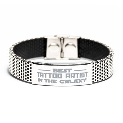 Best Tattoo Artist in Galaxy Stainless Steel Bracelet Tattoo Artist Gifts for Coworker Tattoo Artist Bracelet Motivational Gifts,Tattoo Artist Funny Birthday Christmas Graduation Gifts