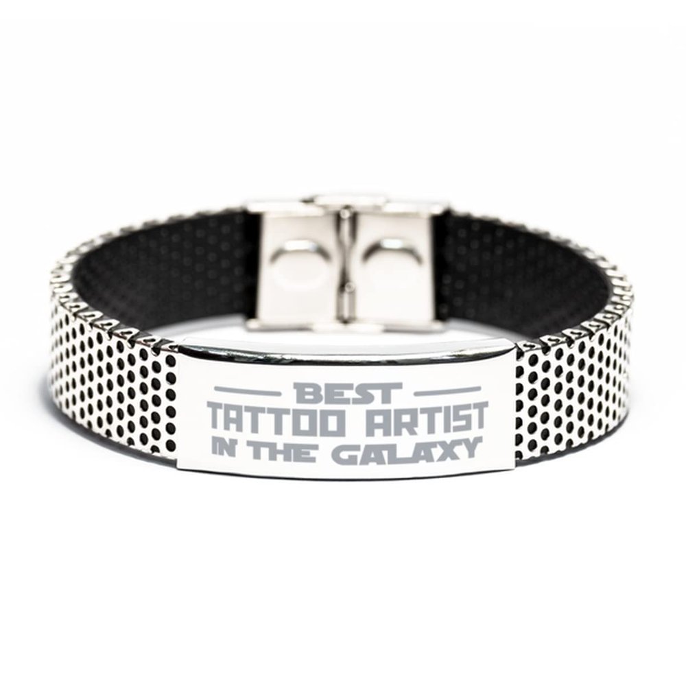 Best Tattoo Artist in Galaxy Stainless Steel Bracelet Tattoo Artist Gifts for Coworker Tattoo Artist Bracelet Motivational Gifts,Tattoo Artist Funny Birthday Christmas Graduation Gifts