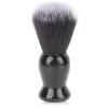 Black Shaving Brush, Barber Neck Dust Brush for Residue Debris Removal, Fast Lather Salon Cleansing Foam Brush with Comfortable Handle, Portable Exfoliating Brush for Home Travel Salon view 1