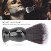 Black Shaving Brush, Barber Neck Dust Brush for Residue Debris Removal, Fast Lather Salon Cleansing Foam Brush with Comfortable Handle, Portable Exfoliating Brush for Home Travel Salon view 2