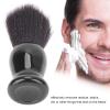Black Shaving Brush, Barber Neck Dust Brush for Residue Debris Removal, Fast Lather Salon Cleansing Foam Brush with Comfortable Handle, Portable Exfoliating Brush for Home Travel Salon view 3