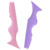 Beaupretty 2pcs Silicone Beauty Ruler Multipurpose Tool Face Tools Silicone Makeup Aid Lipstick Drawing Aid Silicone Tools Silicone Mold Winged Eyeliner Stencil Supplies With Wings view 1