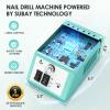 SUBAY Professional Finger Toe Nail Care Electric Nail Drill Machine Manicure Pedicure Kit Electric Nail Art File Drill with 1 Pack of Sanding Bands (Green) view 4