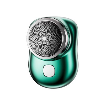 DENZIQ Portable Electric Shaver, Mini-Shave Electric Razor for Men,Pocket Size Mini Shaver,USB Rechargeable Shaver,for Home, Car, Travel,Christmas and New Year Gifts (Blue/Green/Black/Siver),Green