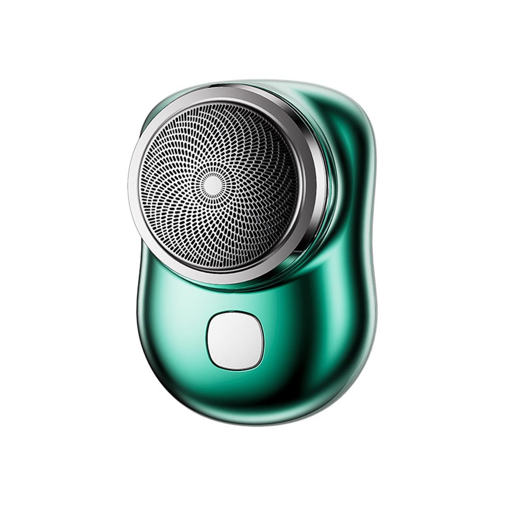 DENZIQ Portable Electric Shaver, Mini-Shave Electric Razor for Men,Pocket Size Mini Shaver,USB Rechargeable Shaver,for Home, Car, Travel,Christmas and New Year Gifts (Blue/Green/Black/Siver),Green