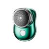 DENZIQ Portable Electric Shaver, Mini-Shave Electric Razor for Men,Pocket Size Mini Shaver,USB Rechargeable Shaver,for Home, Car, Travel,Christmas and New Year Gifts (Blue/Green/Black/Siver),Green view 1
