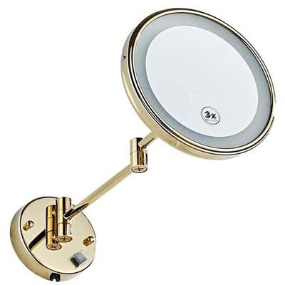 Vanity Mirror, Makeup Mirror Vanity Mirror Wall Mounted Makeup Mirror,3X Magnifying Cosmetic Mirror 360 Rotation Extendable Vanity Mirror for Bathroom,Bedroom Cosmetic Mirror Home vanity mirror