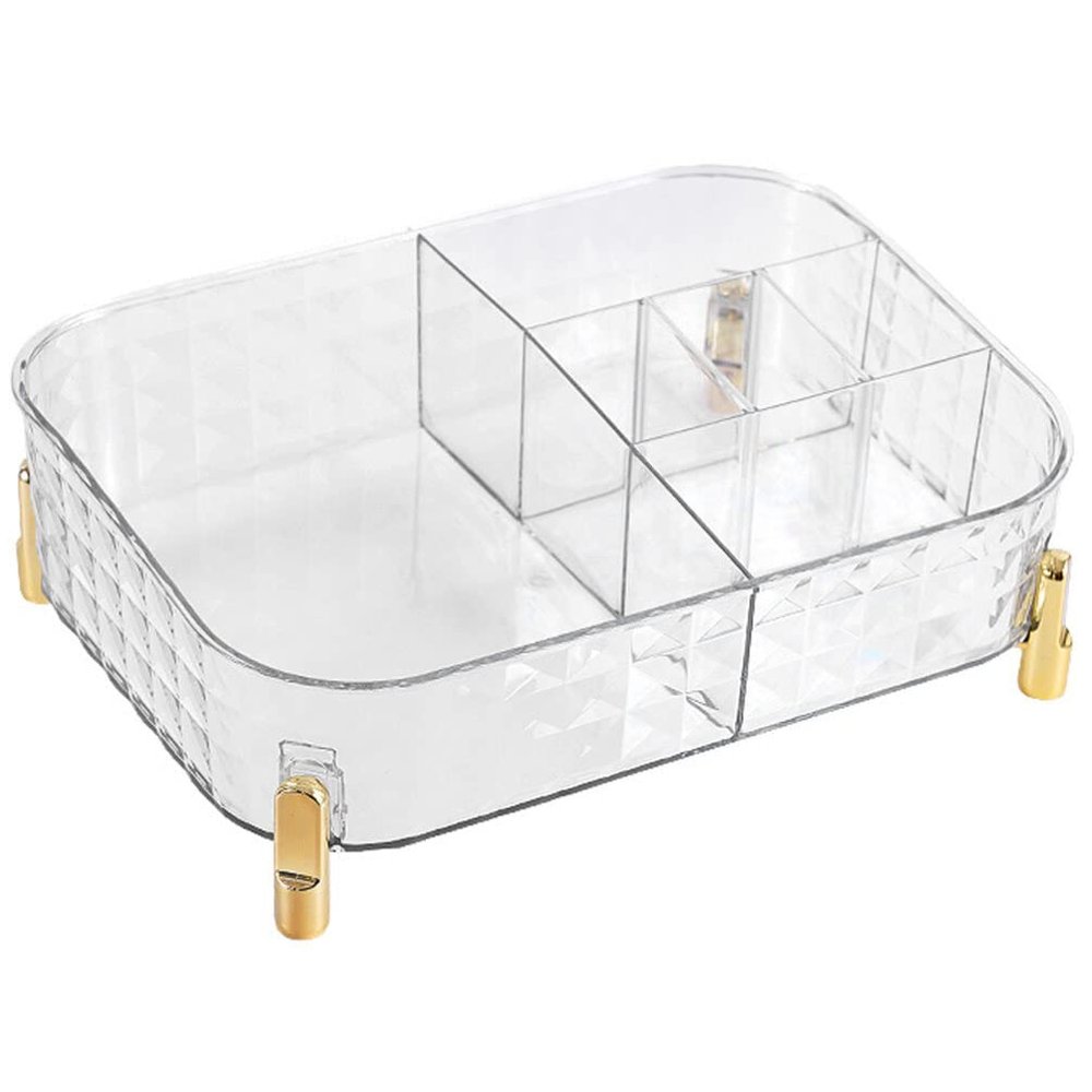 Zerodeko Multipurpose Makeup Box Organizer Nail Polish and Lipstick Holder Vanity Tray for Skin Care Products