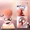 2Pcs Neck Dust Brush, Practical Face Duster Brush with Ergonomic Handle, Barber Cleaning Brush for Hair Dust Dirt Removal, Multipurpose Soft Cleaning Brush for Home Hair Salon Nail Salon view 3