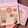 Embossed Eyeshadow 10 Colors Eyeshadow Palette Makeup Blush Highlighter All In One Disc Matte&Glitter Eyeshadow Makeup High Pigmented Shades Naturing-Looking Multifunctional Eyeshadow Palette view 2