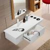 RESHABLE Wall Mount Salon Stations for Hair Stylist,Barber Hair Stations for Salon Beauty Spa Equipments,White view 3