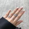 Nude White French Fake Nails Almond UV Gel False Press on Nails for Girl Full Cover Wear Finger Nail Art Tips view 4