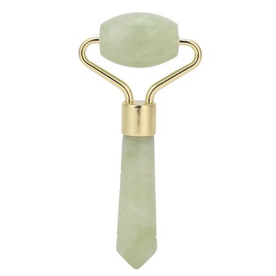 Haosie Jade Stone Facial Roller - 3.3x1.6in Face Massager, Mini Handheld Multifunctional Skin Tightening Tool for Face Lifting