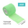 VideoPUP 32pcs Tattoo Grip Tape,Disposable Cohesive Tattoo Grip Cover Elastic Bandage Handle Grip Tube for Tattoo Machine Tattoo Grip Accessories,Phosphor Green view 2