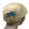 set of 6 JCGY Round Hair Claws Sparkly Crystals Colorful Beads 1 ea 6 Colors 0185-6 view 4