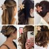 12 Pieces Flower Claw Clips for Women Girls - Large, Strong Hold Jaw Clips in 12 Matte Colors for Thick and Thin Hair view 4