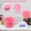 Yungeln 2Pcs Wax Pot Liner,Silicone Wax Warmer Liner with 2 Pcs Wax Sticks, Non-Stick Wax Pot Silicone Bowl Replacement,Reusable Wax Melt Liners Wax Warmer Liner Bowl for Hair Removal view 4