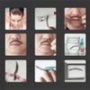 DPROT Human Hair Fake Face Beard Handmade Beards Lace Mustache Black Costume Beard for Adults Men 3-6# view 4