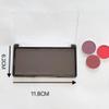 2pcs Rectangular Mini Magnet Make-up Dispensing Plate Eyeshadow Blush Powder Storage Empty Palette with 10pcs metal Stickers view 2