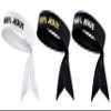 100% Jesus Sports Head Tie Headband Soccer Ftbol Football Athletics Fitness - Stretch Sweatband Headwrap Ninja Tie Bandana Moisture Wicking White Black Metallic Gold (Set 1) view 1